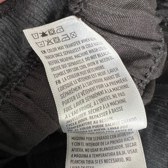 American Eagle Paper Bag Barrel Jeans Women's 8 Gray Stretch High Rise Corduroy - Picture 11 of 12